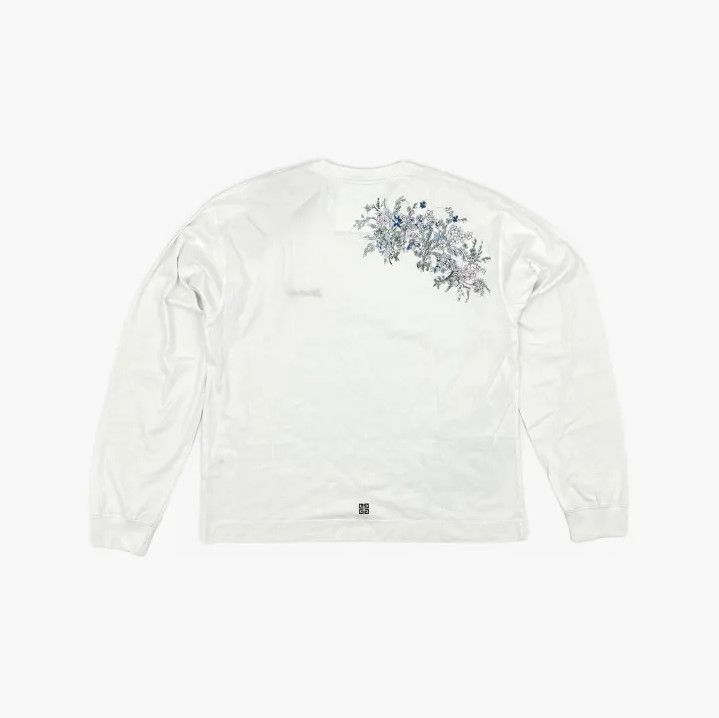 Givenchy Givenchy Boxy Fit Flowers Logo Long Sleeve T-Shirt Size US L / EU 52-54 / 3 - 3 Thumbnail