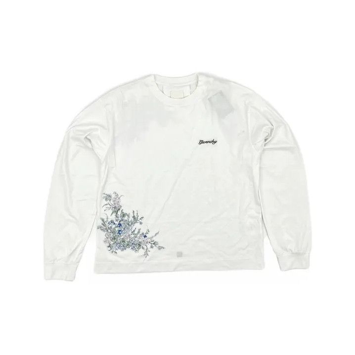 Givenchy Givenchy Boxy Fit Flowers Logo Long Sleeve T-Shirt Size US L / EU 52-54 / 3 - 2 Thumbnail