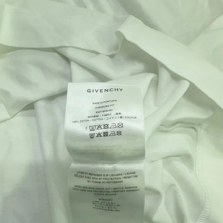 Givenchy GIVENCHY FW22 Letter Print Crew Neck Short Sleeve T-Shirt Size US L / EU 52-54 / 3 - 5 Thumbnail