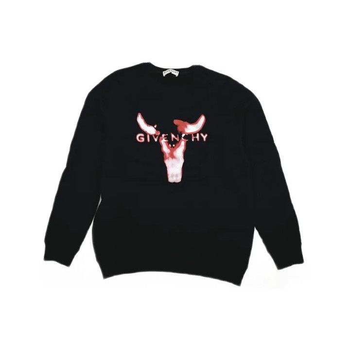 Givenchy Givenchy Men's Bull Head Print Crewneck Sweatshirt Size US S / EU 44-46 / 1 - 2 Thumbnail