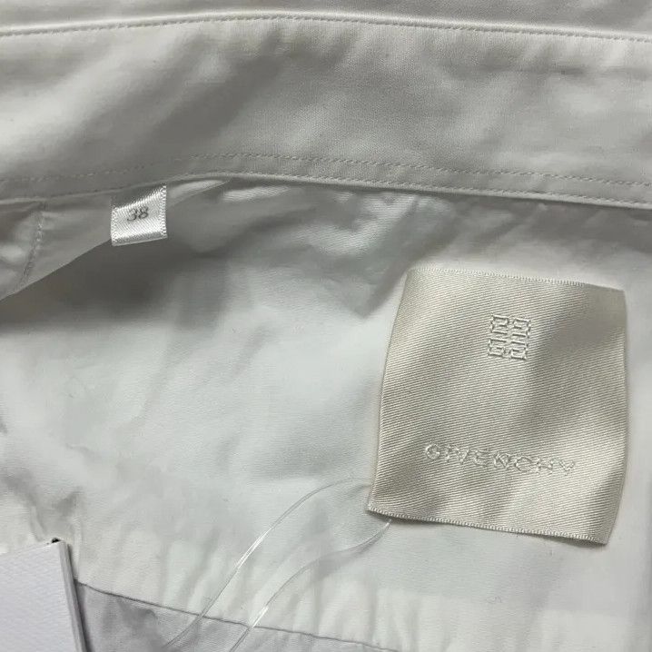 Givenchy Givenchy Men's White Square Collar Long-Sleeve Shirt Size US S / EU 44-46 / 1 - 4 Thumbnail