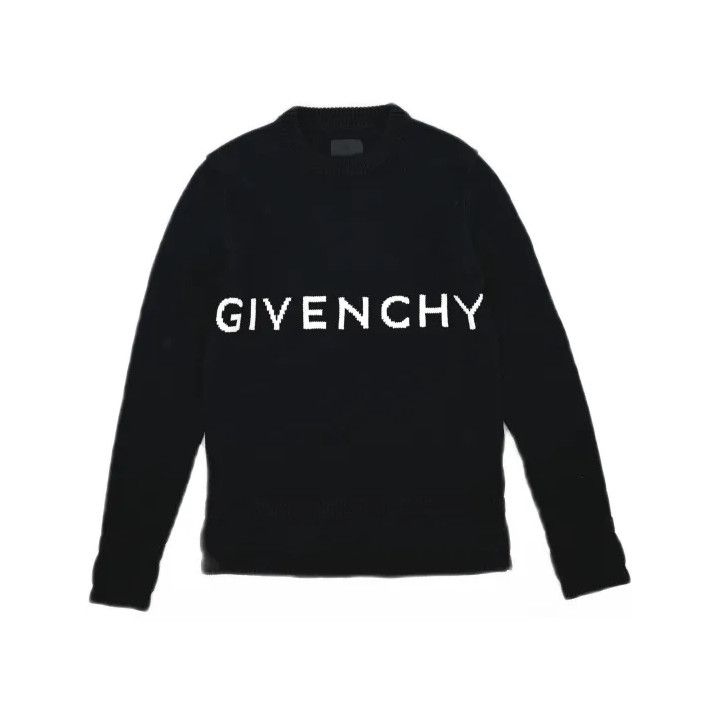 Givenchy Givenchy SS21 Logo Intarsia Knit Crewneck Sweater Size US S / EU 44-46 / 1 - 2 Thumbnail