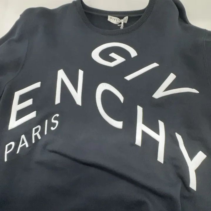 Givenchy Givenchy Men's Solid Black Long-Sleeve Sweatshirt Size US XL / EU 56 / 4 - 4 Thumbnail