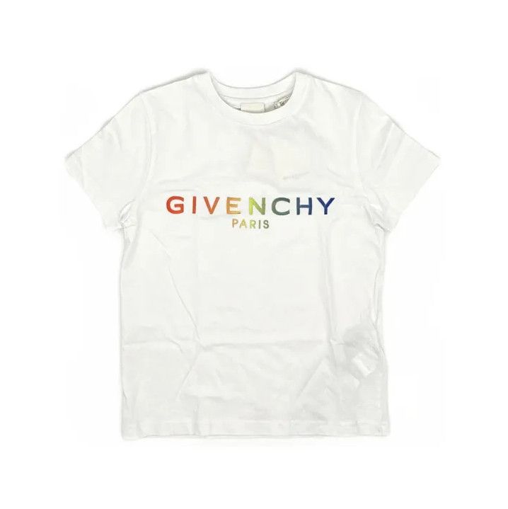 Givenchy Givenchy Kids White Letter Print Short Sleeve T-Shirt Size US XS / EU 42 / 0 - 2 Thumbnail