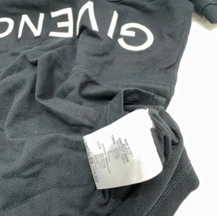 Givenchy Givenchy Inverted Letter Embroidered Cotton Polo Shirt Size US XS / EU 42 / 0 - 4 Thumbnail