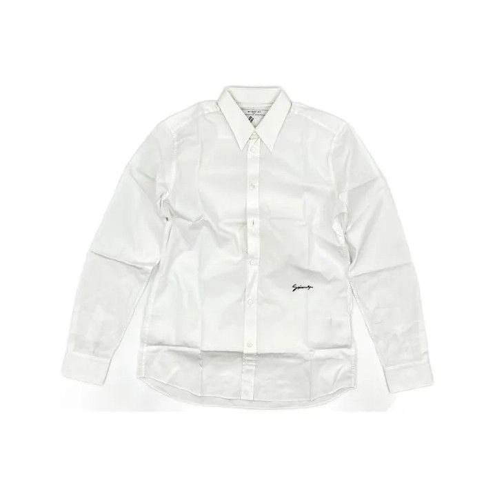 Givenchy Givenchy Classic Logo Embroidery Long-Sleeve Shirt Size US M / EU 48-50 / 2 - 2 Thumbnail
