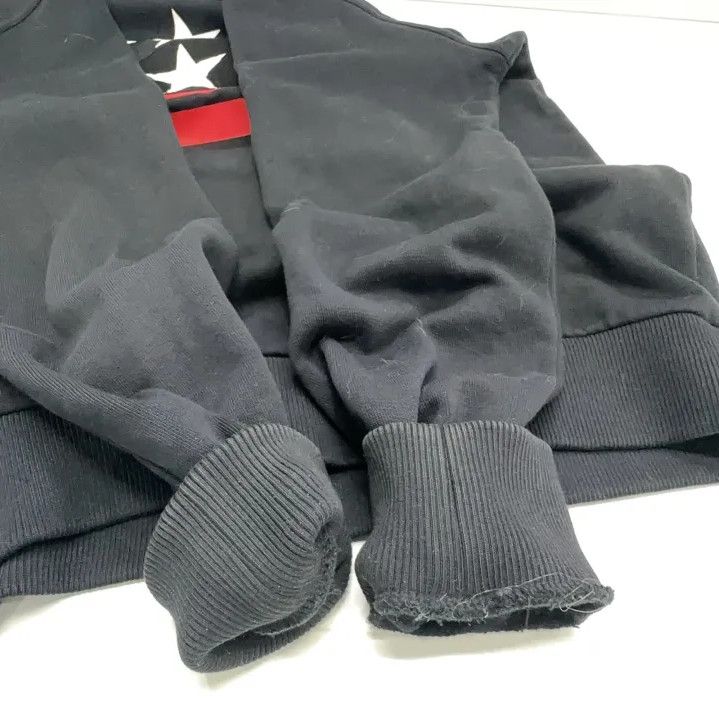 Givenchy Givenchy Black Long-Sleeve Star Stripe Sweatshirt Size US S / EU 44-46 / 1 - 12 Thumbnail