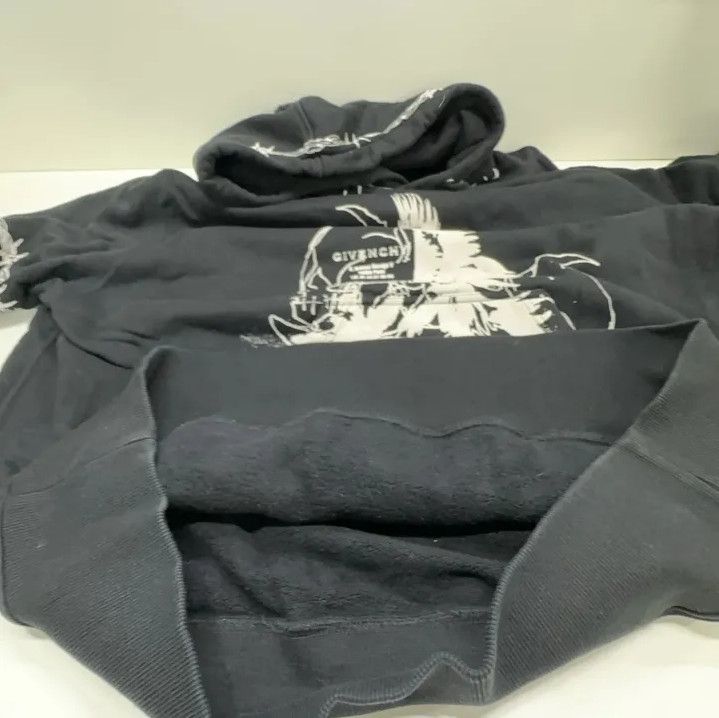 Givenchy Givenchy SS21 Gothic Logo Fleece Hoodie Size US XL / EU 56 / 4 - 9 Thumbnail
