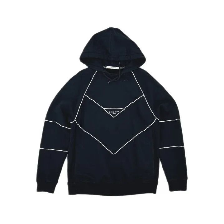 Givenchy Givenchy Line-Embellished Men's Pullover Hoodie Size US M / EU 48-50 / 2 - 2 Thumbnail