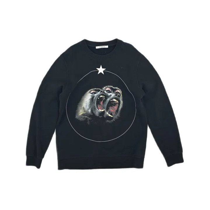 Givenchy Givenchy Logo Print Crewneck Long Sleeve Sweatshirt Size US M / EU 48-50 / 2 - 2 Thumbnail