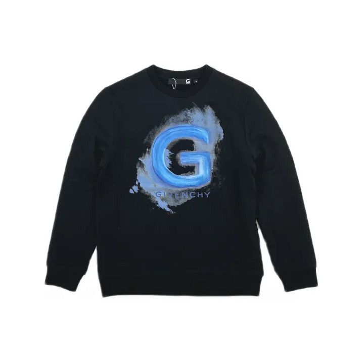 Givenchy Givenchy Men's Solid Crewneck Letter Print Sweatshirt Size US M / EU 48-50 / 2 - 2 Thumbnail
