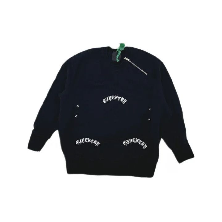 Givenchy Givenchy FW21 Loose Logo Zip Metal Detail Sweatshirt Size US XS / EU 42 / 0 - 2 Thumbnail