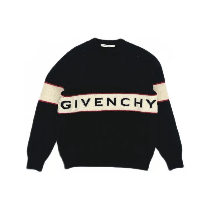 Givenchy Givenchy Men's Striped Band Crewneck Knit Sweater Size US L / EU 52-54 / 3 - 2 Thumbnail