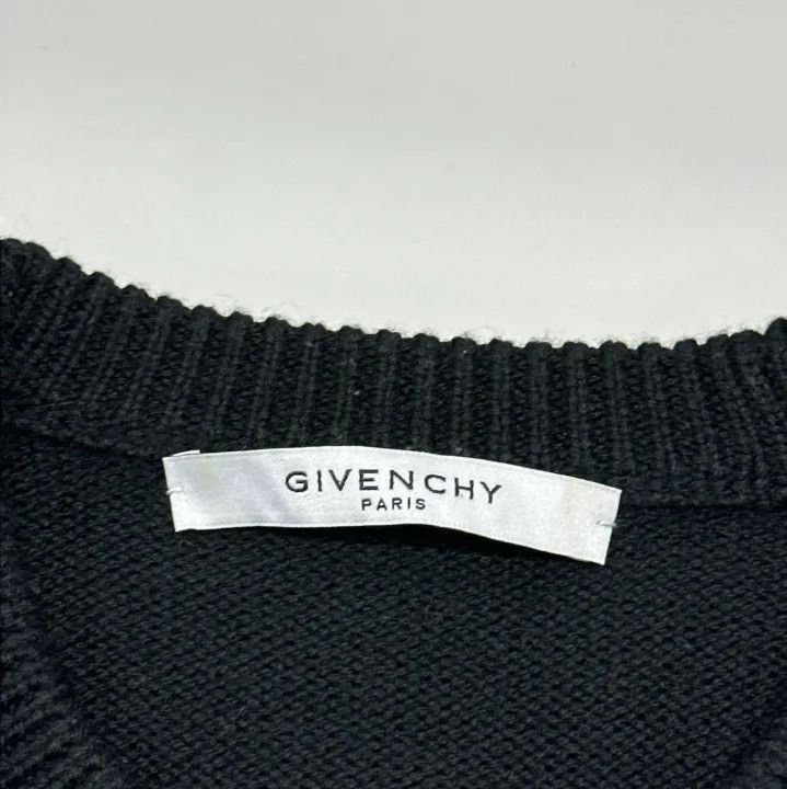 Givenchy Givenchy Men's Logo Intarsia Knit Sweater Size US S / EU 44-46 / 1 - 5 Thumbnail