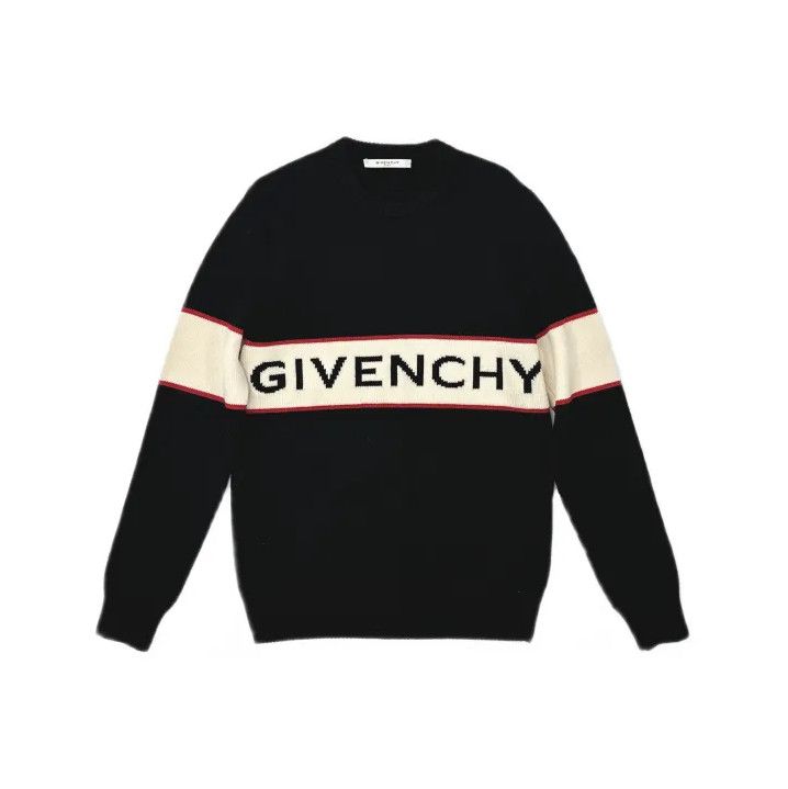 Givenchy Givenchy Men's Logo Intarsia Knit Sweater Size US S / EU 44-46 / 1 - 2 Thumbnail