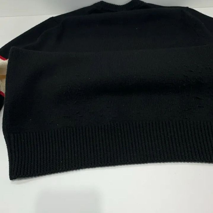 Givenchy Givenchy Men's Logo Intarsia Knit Sweater Size US S / EU 44-46 / 1 - 8 Thumbnail