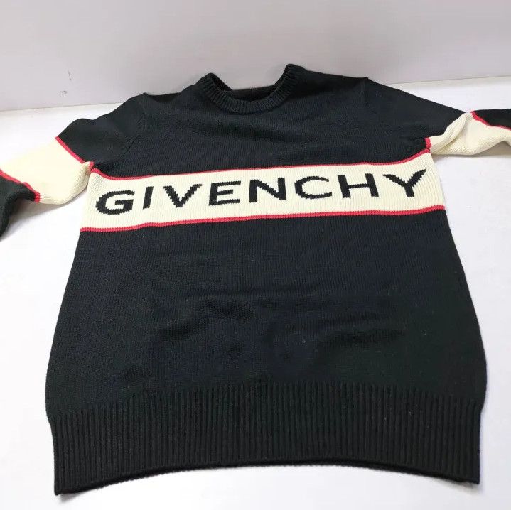 Givenchy Givenchy Men's Logo Intarsia Knit Sweater Size US S / EU 44-46 / 1 - 12 Thumbnail