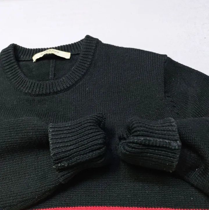 Givenchy Givenchy Men's Logo Intarsia Knit Sweater Size US S / EU 44-46 / 1 - 11 Thumbnail