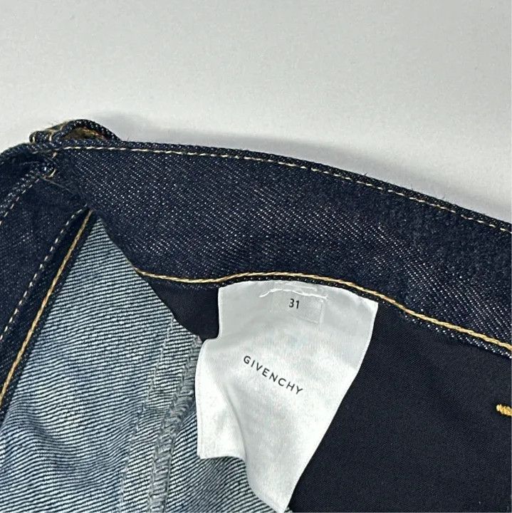 Givenchy Givenchy SS24 Men's Solid Button Mid-Rise Straight Jeans Size US 31 - 3 Thumbnail