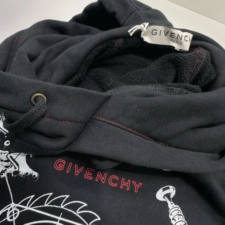 Givenchy Givenchy Logo Tech Print Men's Hooded Sweatshirt Size US S / EU 44-46 / 1 - 8 Thumbnail