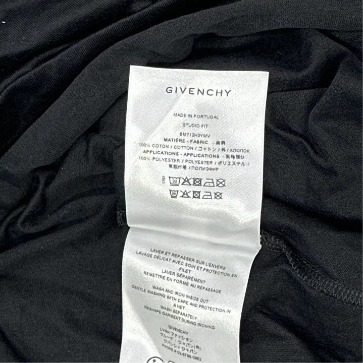 Givenchy Givenchy SS24 Logo Embroidered Men's Short-Sleeve T-Shirt Size US XL / EU 56 / 4 - 2 Thumbnail