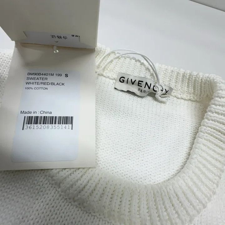 Givenchy Givenchy Logo Letter Print Crewneck Pullover Sweater Size US S / EU 44-46 / 1 - 4 Thumbnail