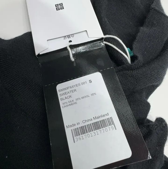 Givenchy Givenchy Logo High Neck Cashmere Sweater Size US S / EU 44-46 / 1 - 4 Thumbnail