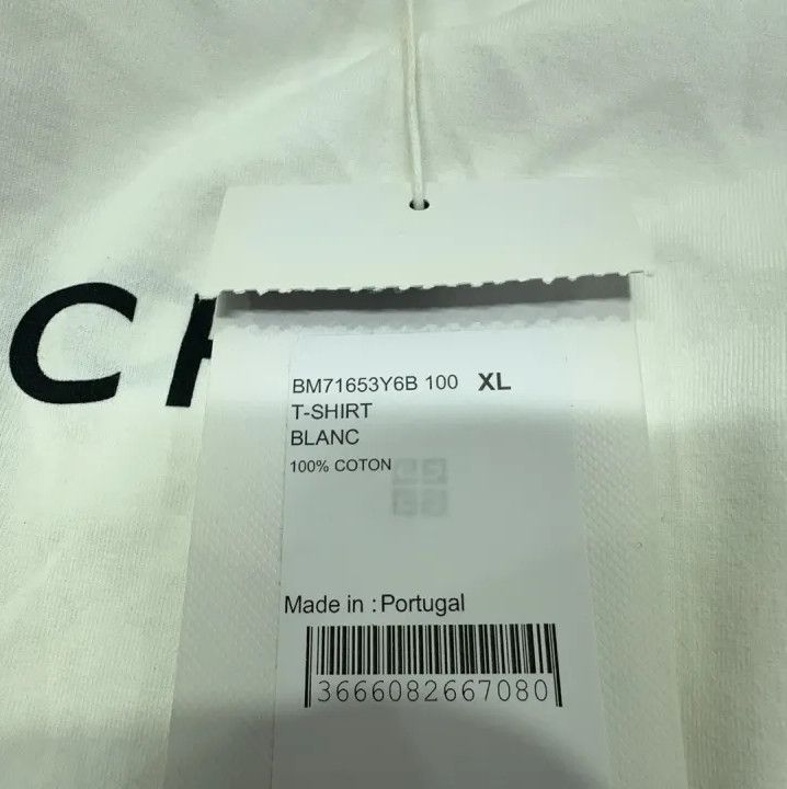 Givenchy Givenchy SS22 Logo Print White Crew Neck T-Shirt Size US XL / EU 56 / 4 - 5 Thumbnail