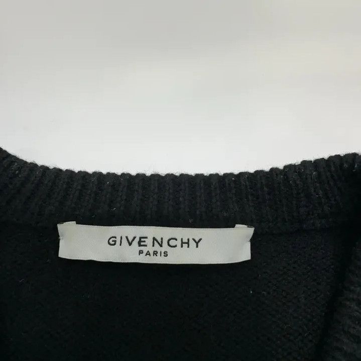 Givenchy Givenchy Men's Ribbon Heavyweight Round Neck Sweater Size US L / EU 52-54 / 3 - 5 Thumbnail