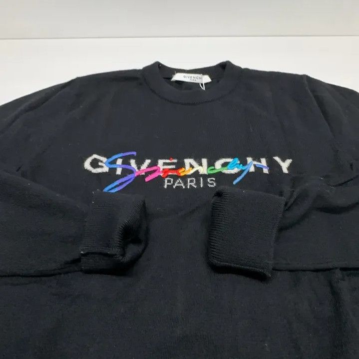Givenchy Givenchy Men's Logo Wool Long-Sleeve Sweater Size US M / EU 48-50 / 2 - 9 Thumbnail