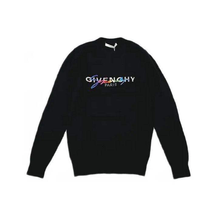 Givenchy Givenchy Men's Logo Wool Long-Sleeve Sweater Size US M / EU 48-50 / 2 - 2 Thumbnail