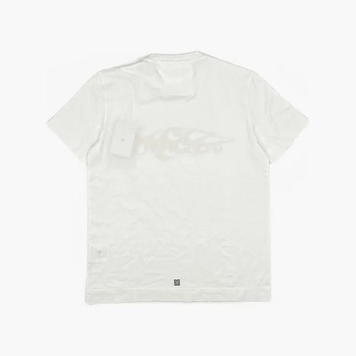 Givenchy Givenchy Slim Fit Flames Print Cotton T-Shirt Size US M / EU 48-50 / 2 - 3 Thumbnail