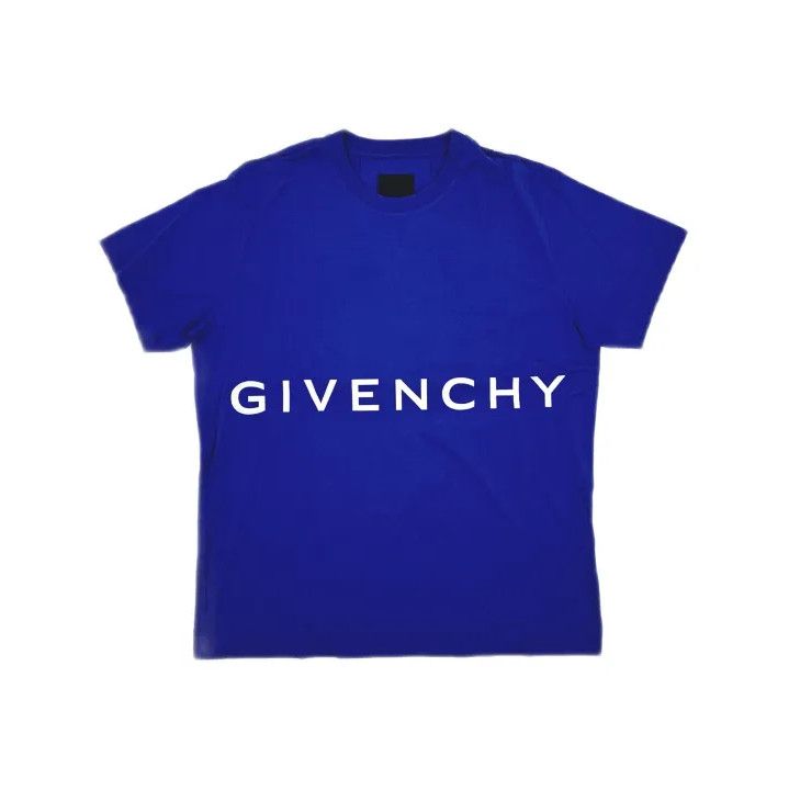 Givenchy Givenchy SS22 Blue Letter Print Short-Sleeve T-Shirt Size US M / EU 48-50 / 2 - 2 Thumbnail