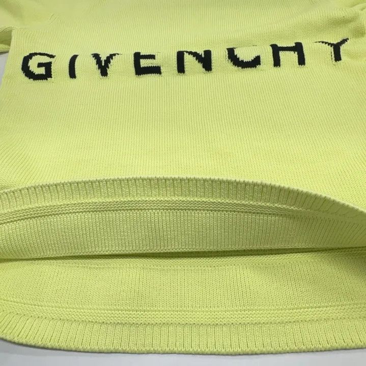 Givenchy Givenchy FW21 Logo Print Long-Sleeve Knit Sweater Size US XL / EU 56 / 4 - 8 Thumbnail