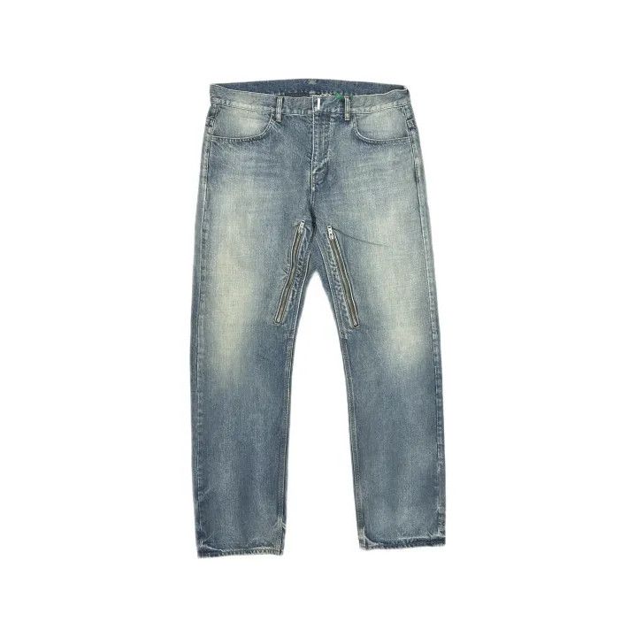 Givenchy Givenchy Faded Zipper Detail Straight-Leg Jeans Size US 36 / EU 52 - 2 Thumbnail