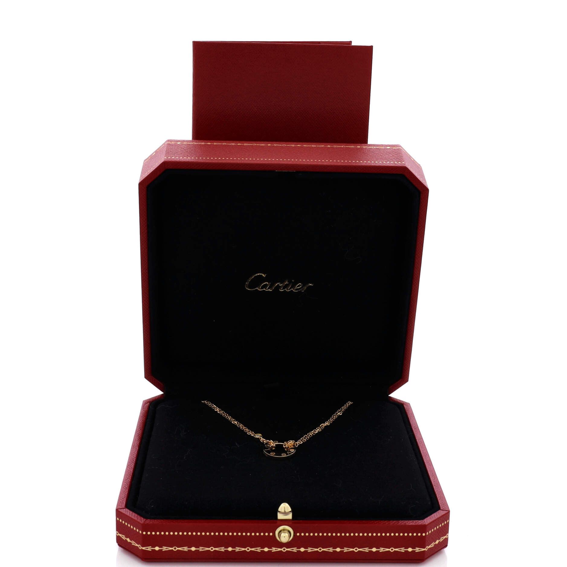 Cartier 2 Diamonds Love Pendant Necklace Size ONE SIZE - 2 Thumbnail