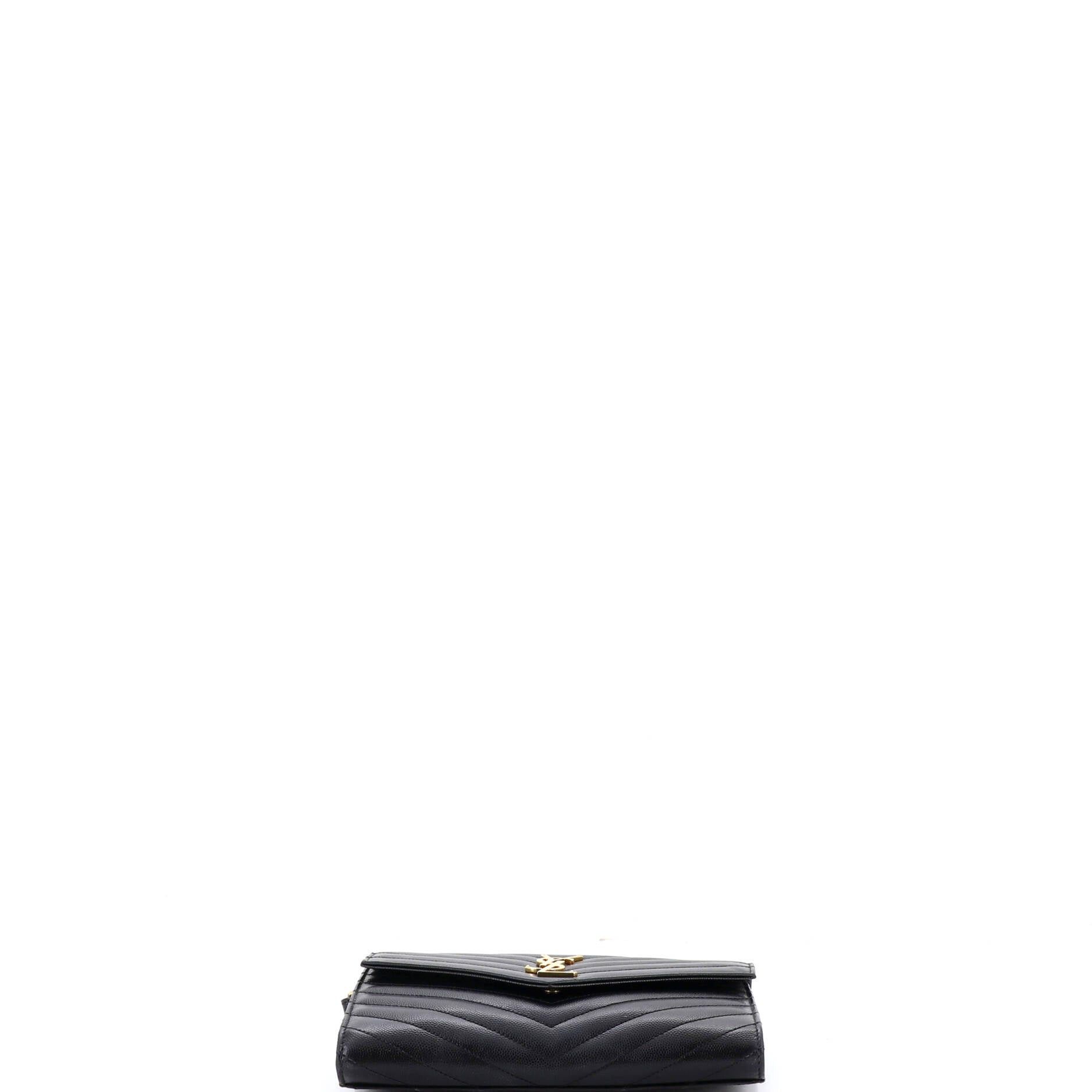 Saint Laurent Paris Classic Monogram Envelope Wristlet Clutch Size ONE SIZE - 4 Thumbnail