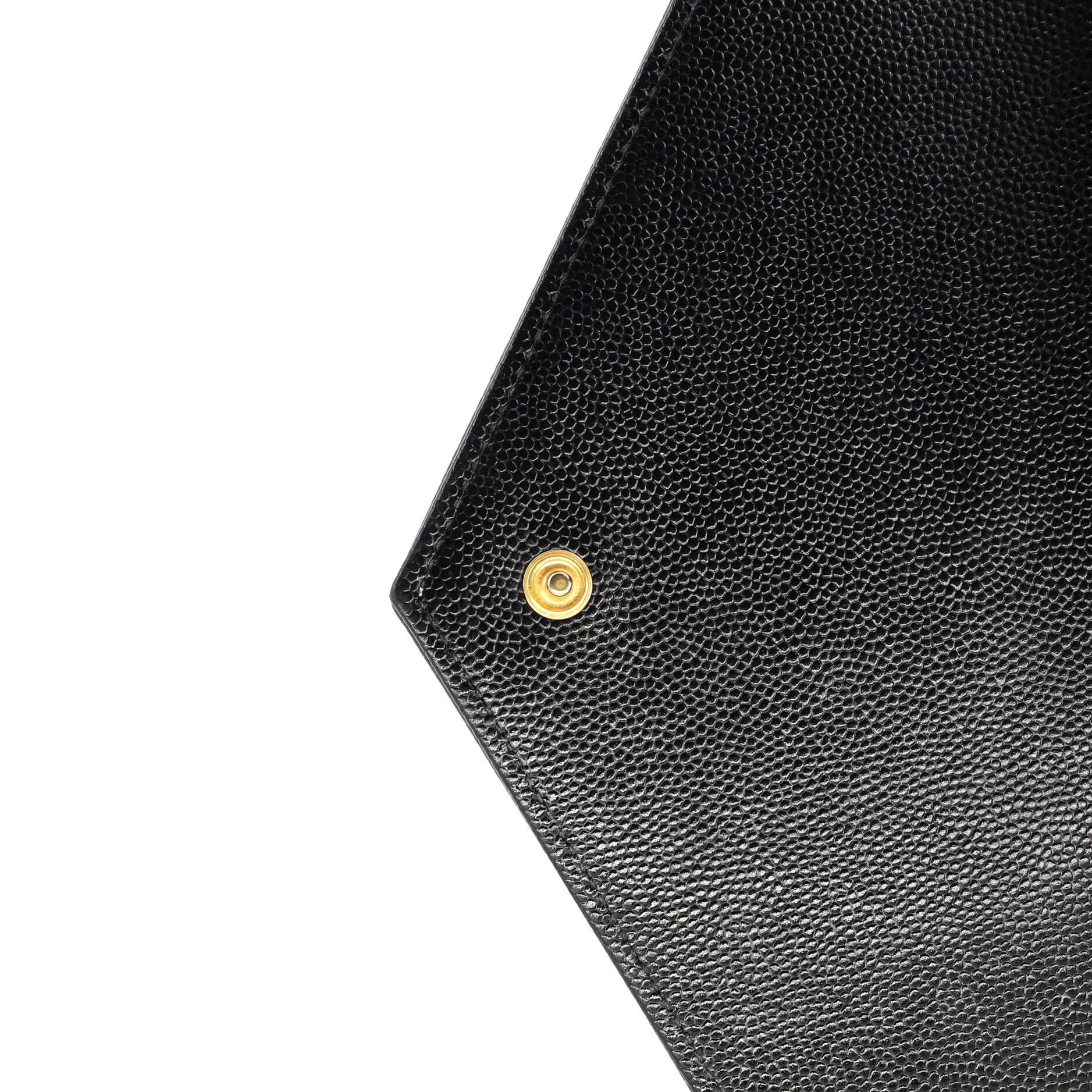 Saint Laurent Paris Classic Monogram Envelope Wristlet Clutch Size ONE SIZE - 7 Thumbnail