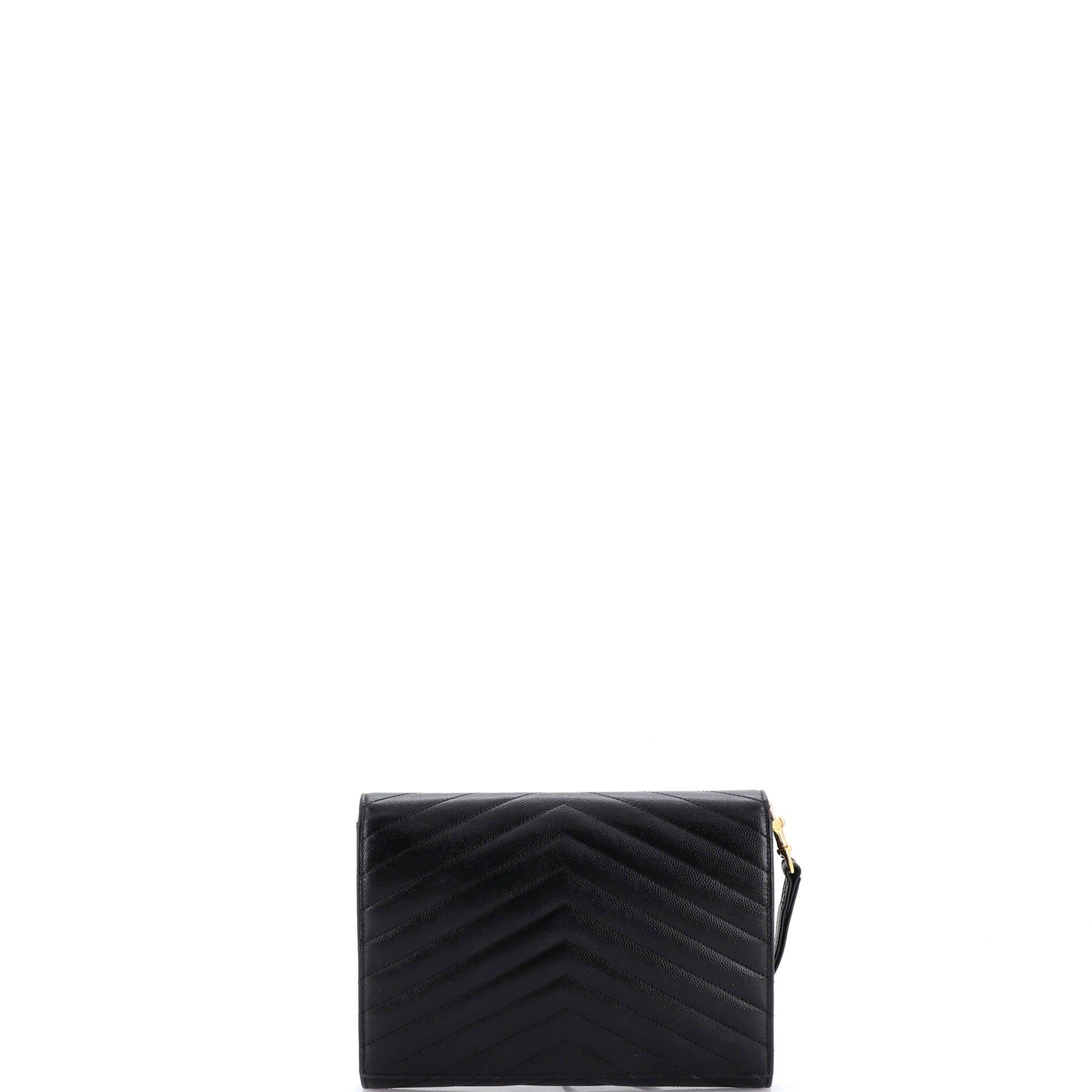 Saint Laurent Paris Classic Monogram Envelope Wristlet Clutch Size ONE SIZE - 3 Thumbnail