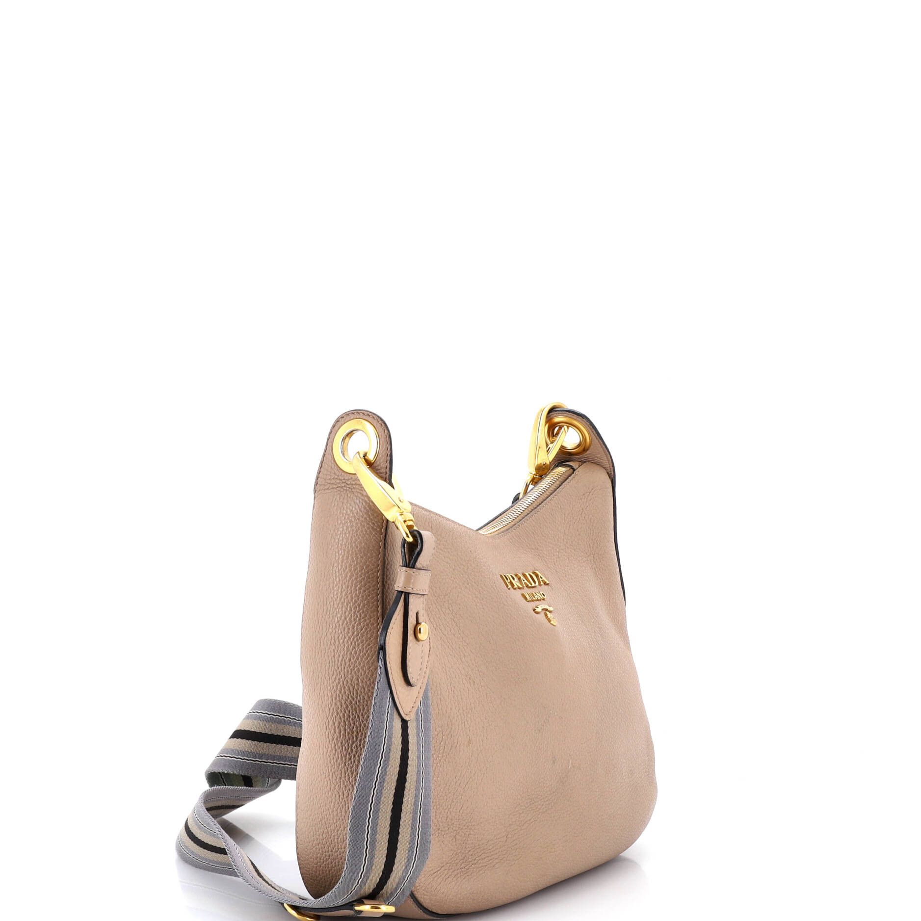 Prada Striped Strap Zip Hobo Size ONE SIZE - 2 Thumbnail