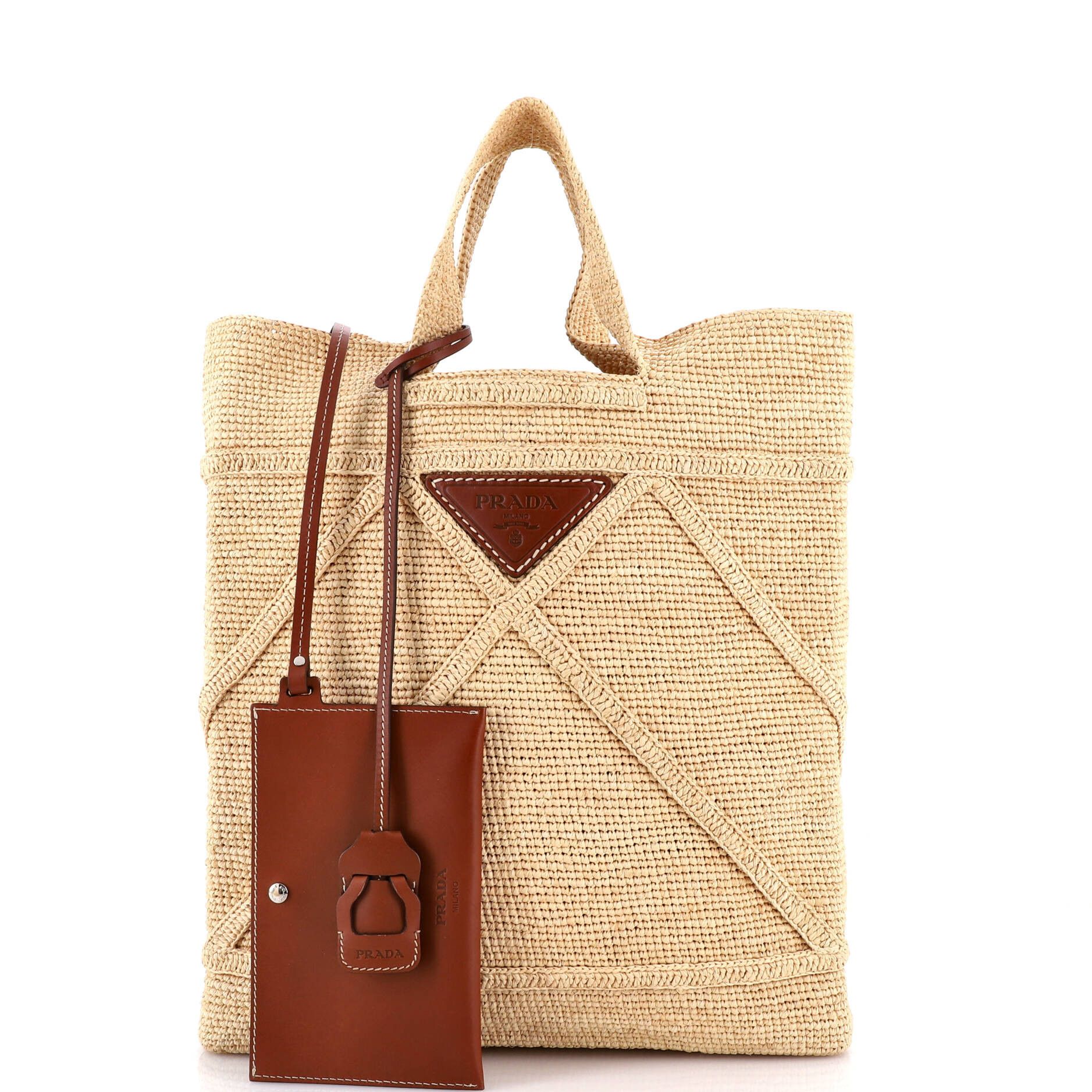Prada Triangle Logo Shopping Tote Size ONE SIZE - 2 Thumbnail