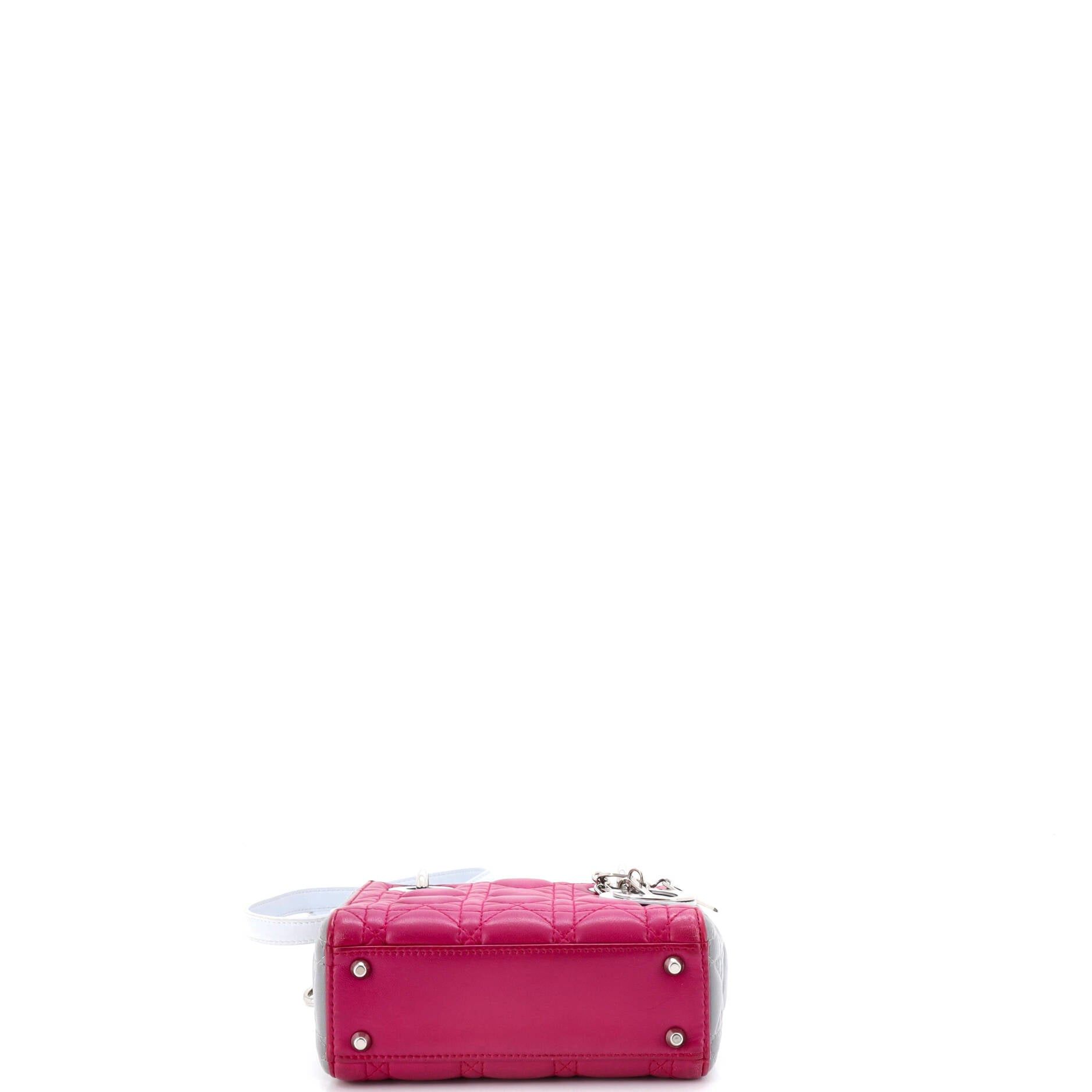 Dior Tricolor Lady Dior Bag Size ONE SIZE - 4 Thumbnail