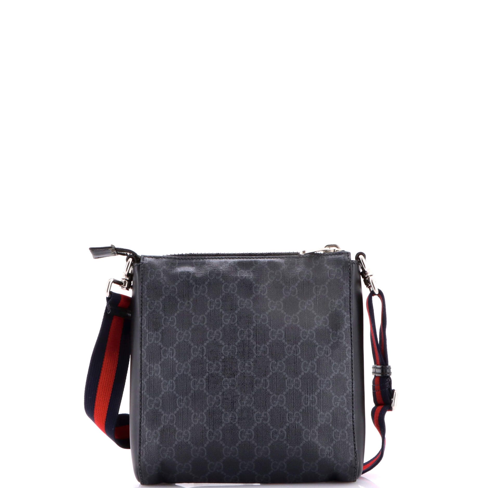 Gucci Web Strap Front Zip Messenger Bag Size ONE SIZE - 3 Thumbnail