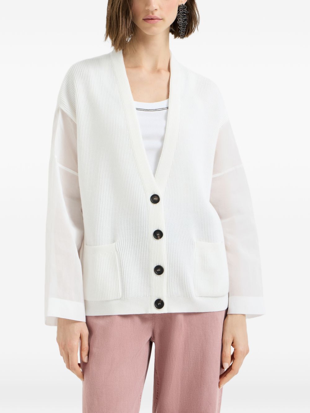 Brunello Cucinelli COTTON CARDIGAN Size XS / US 0-2 / IT 36-38 - 5 Thumbnail