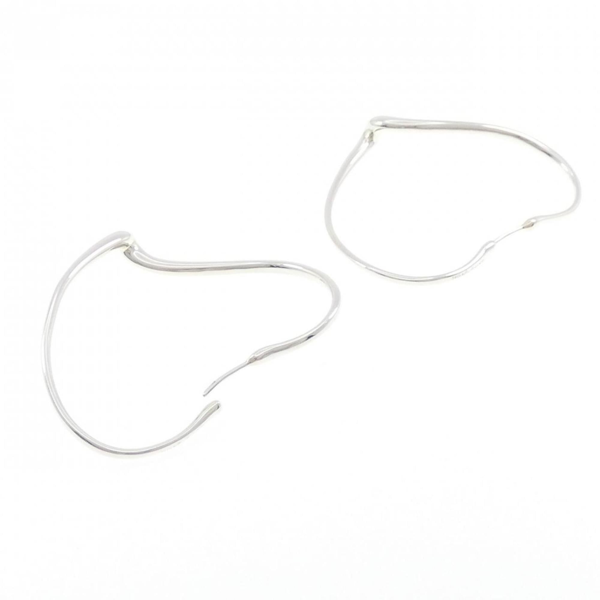 Tiffany & Co. Tiffany Open Heart Hoop Earrings Size ONE SIZE - 3 Thumbnail