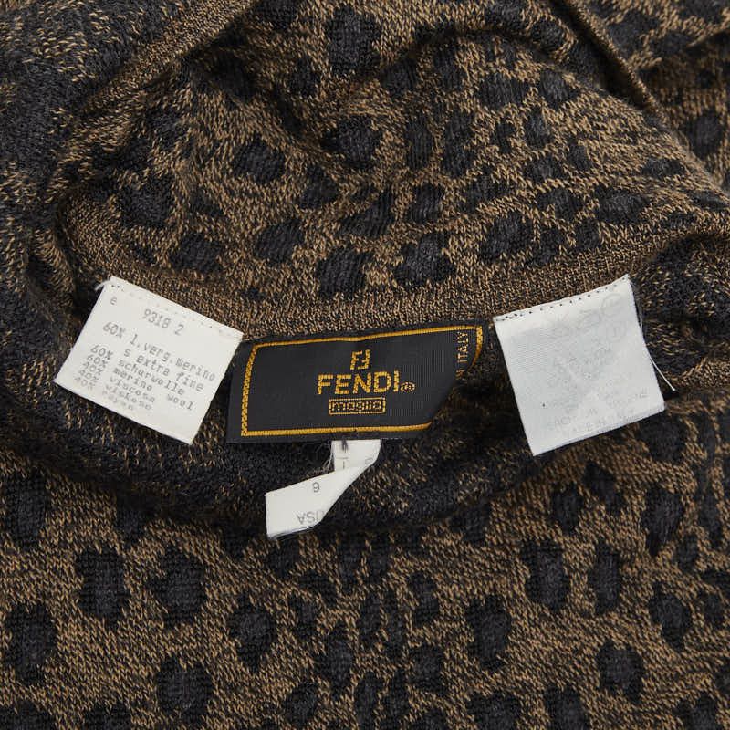 Fendi Fendi Wool Rayon Top Textile Tops DUTY FREE for USA
