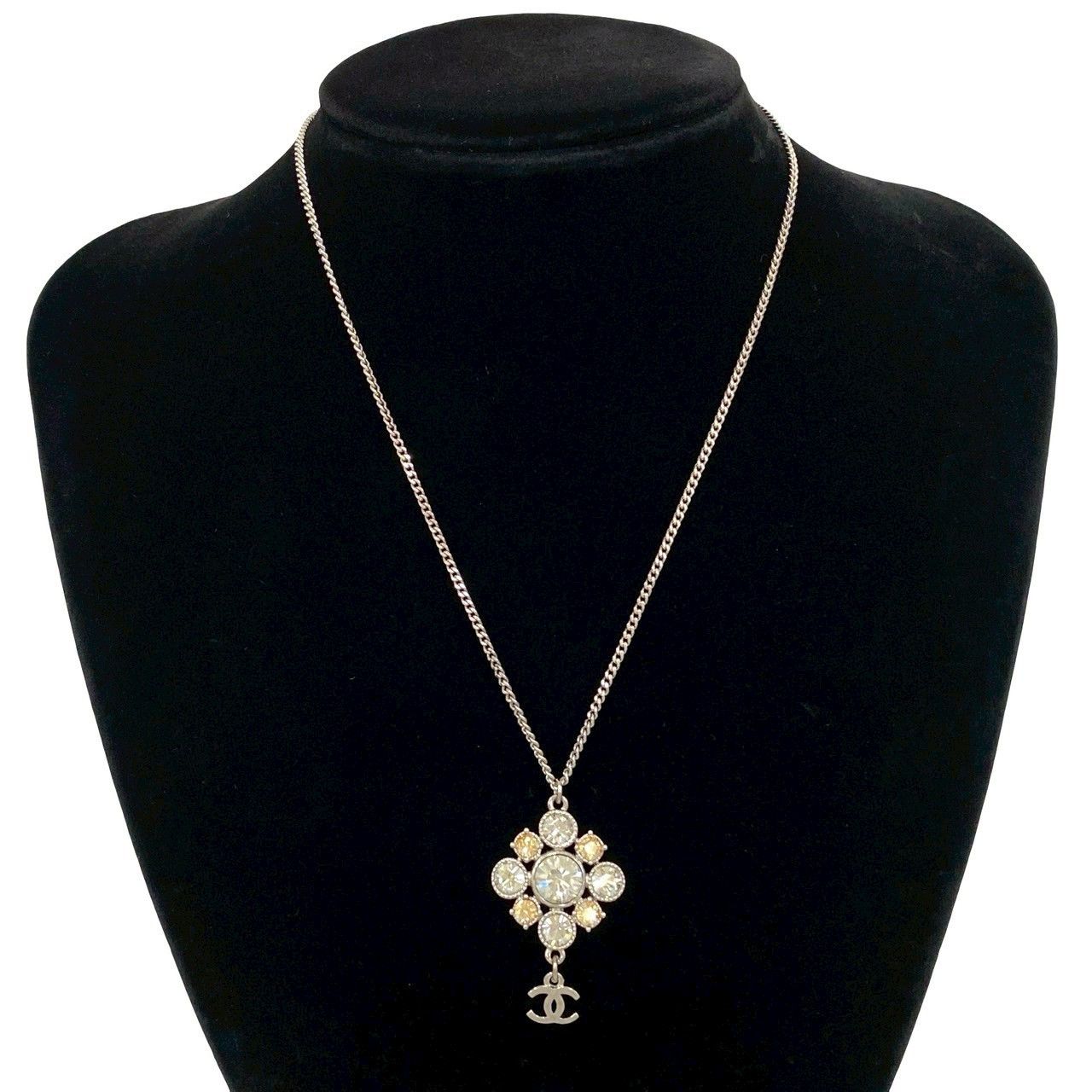 Chanel Chanel Chanel Coco Mark Rhinestone Necklace Metal Necklace DUTY FREE for USA Size ONE SIZE - 3 Thumbnail