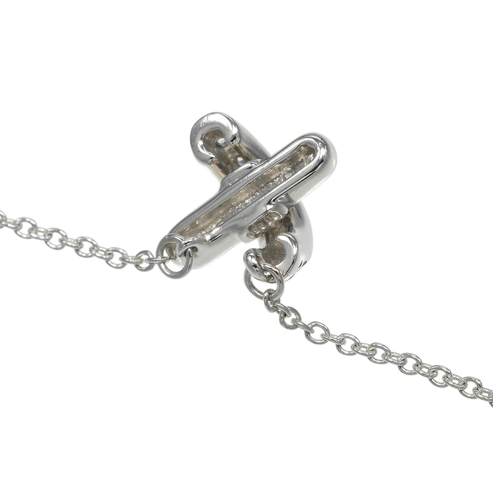 Tiffany & Co. Tiffany & Co. TIFFANY&Co. Cross Stitch Pt950 Platinum Diamond Necklace Precious Metal Necklace DUTY FREE for USA Size ONE SIZE - 5 Thumbnail