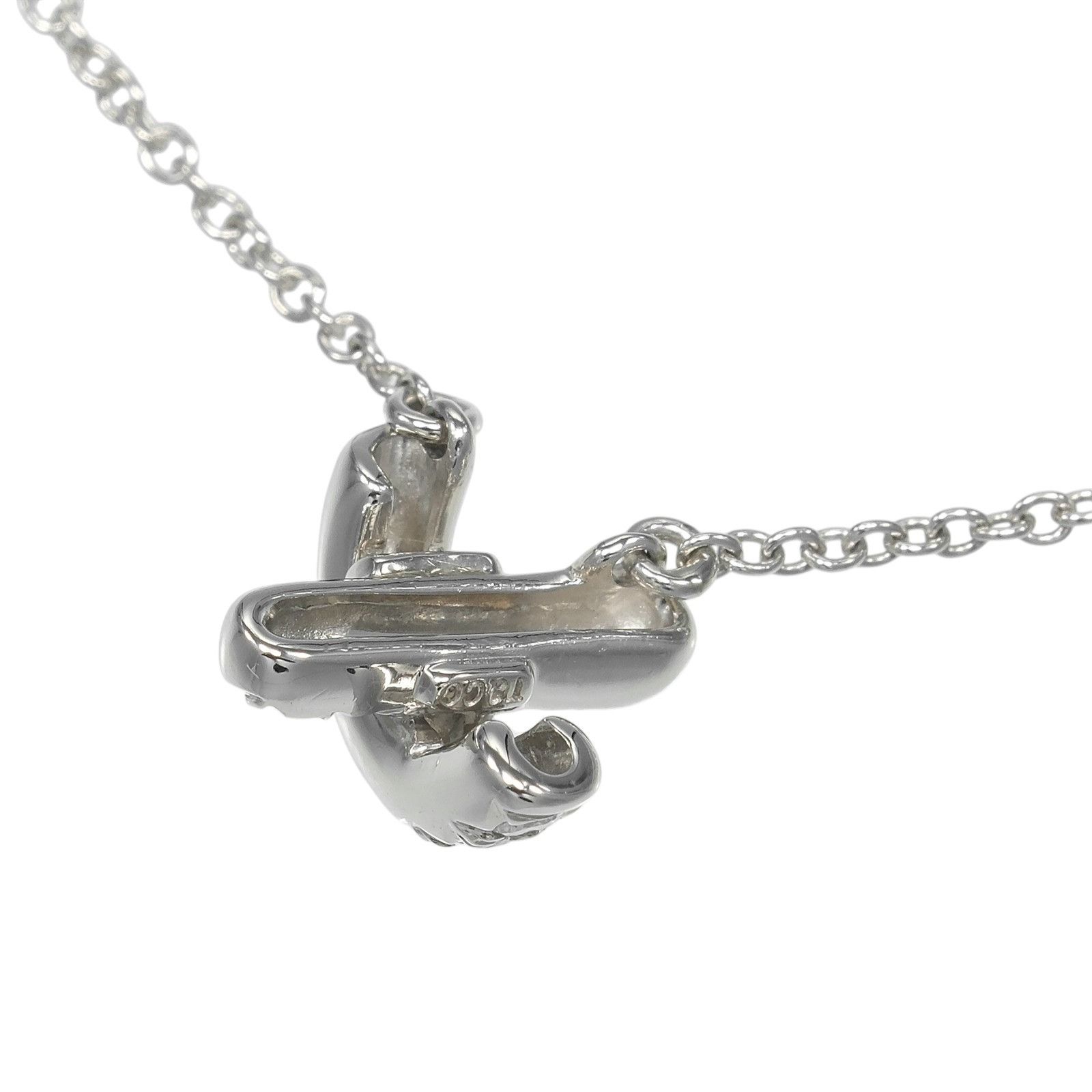 Tiffany & Co. Tiffany & Co. TIFFANY&Co. Cross Stitch Pt950 Platinum Diamond Necklace Precious Metal Necklace DUTY FREE for USA Size ONE SIZE - 4 Thumbnail