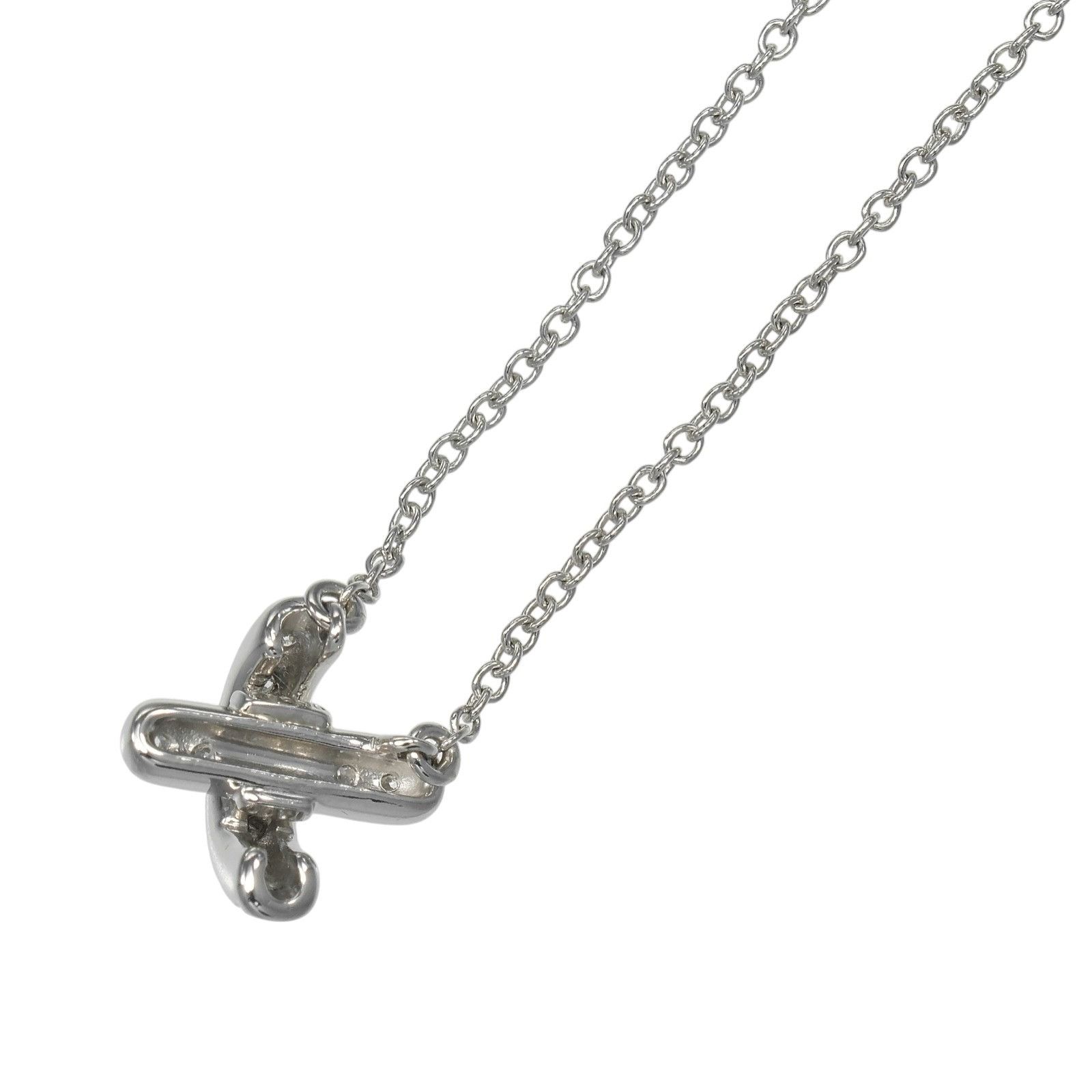 Tiffany & Co. Tiffany & Co. TIFFANY&Co. Cross Stitch Pt950 Platinum Diamond Necklace Precious Metal Necklace DUTY FREE for USA Size ONE SIZE - 3 Thumbnail